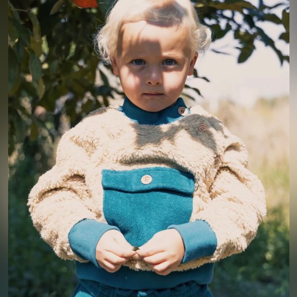Fin & Vince Cotton Sherpa Ocean Coat Pullover 2/3